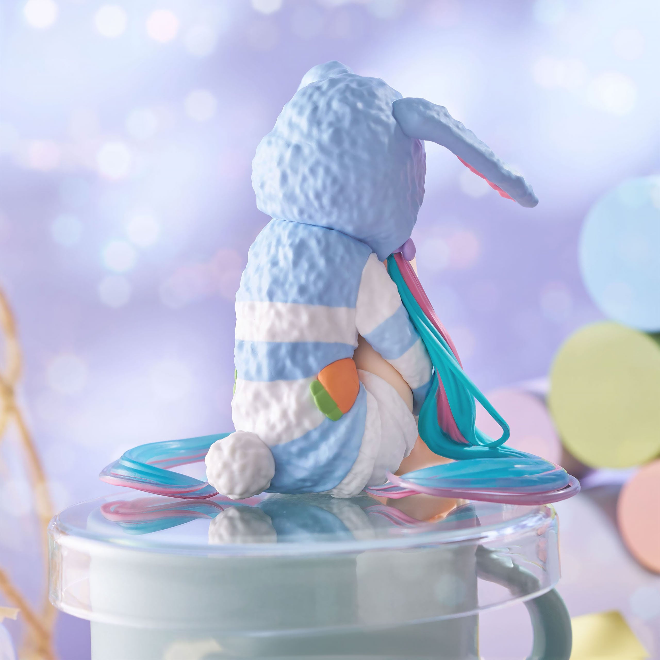 Imagen del producto Hatsune Miku - Miku Rabbit Ear Hood Pajama Blue Noodle Stopper Figura