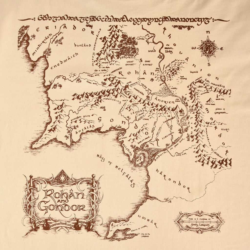 Imagen del producto El Señor de los Anillos - Camiseta oversize beige de Rohan y Gondor