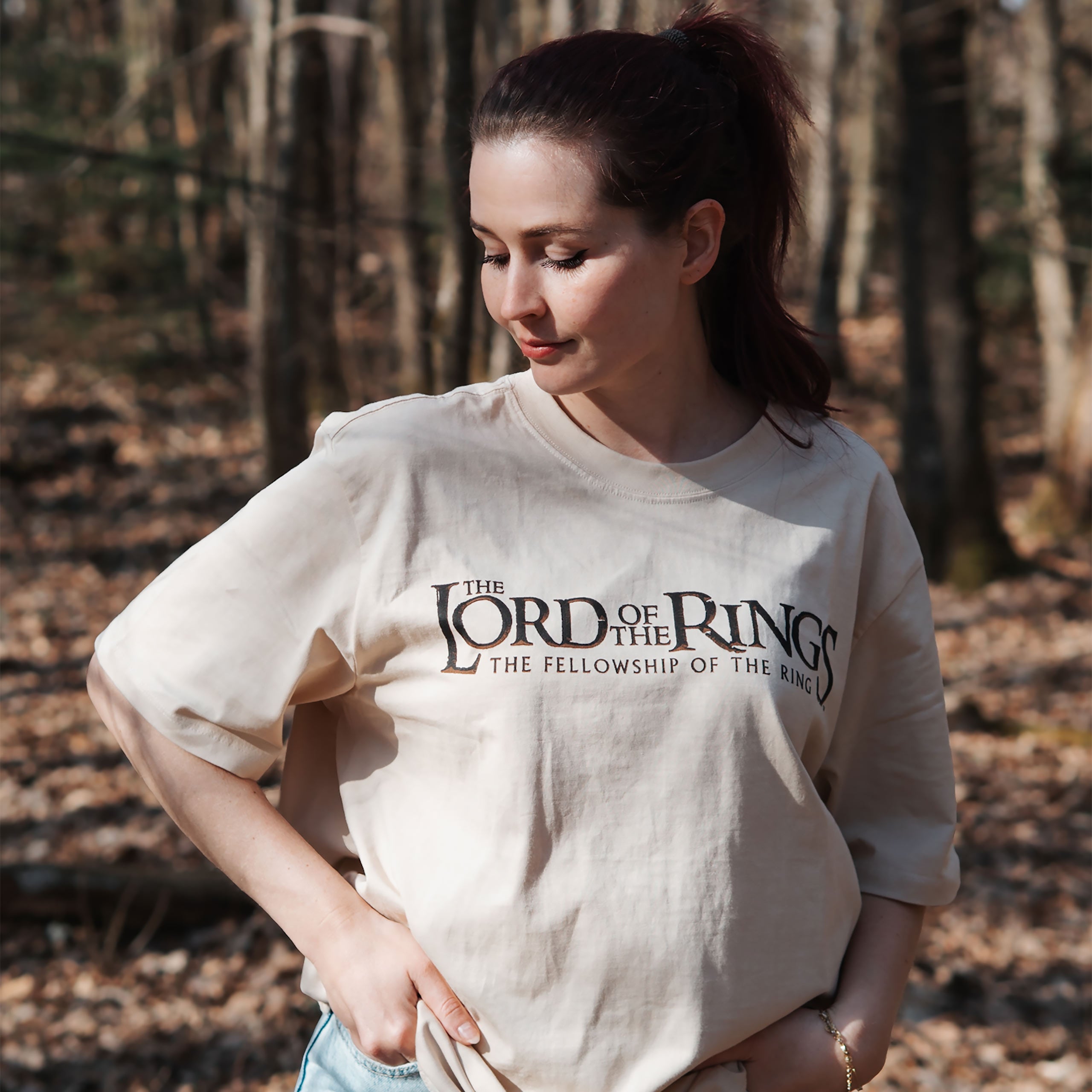Imagen del producto El Señor de los Anillos - Camiseta oversize beige de Rohan y Gondor