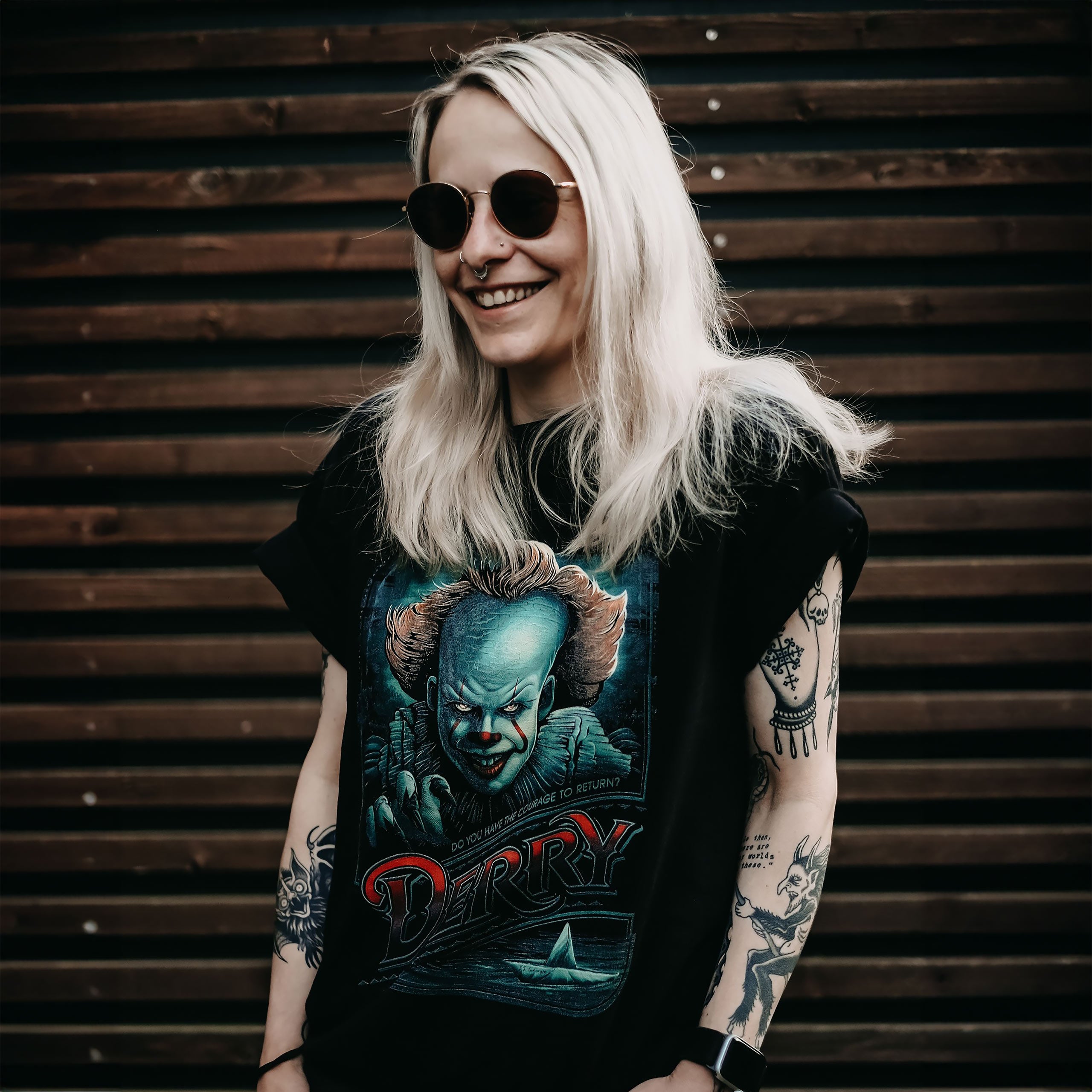 Imagen del producto Camiseta Regreso a Derry negra - IT de Stephen King