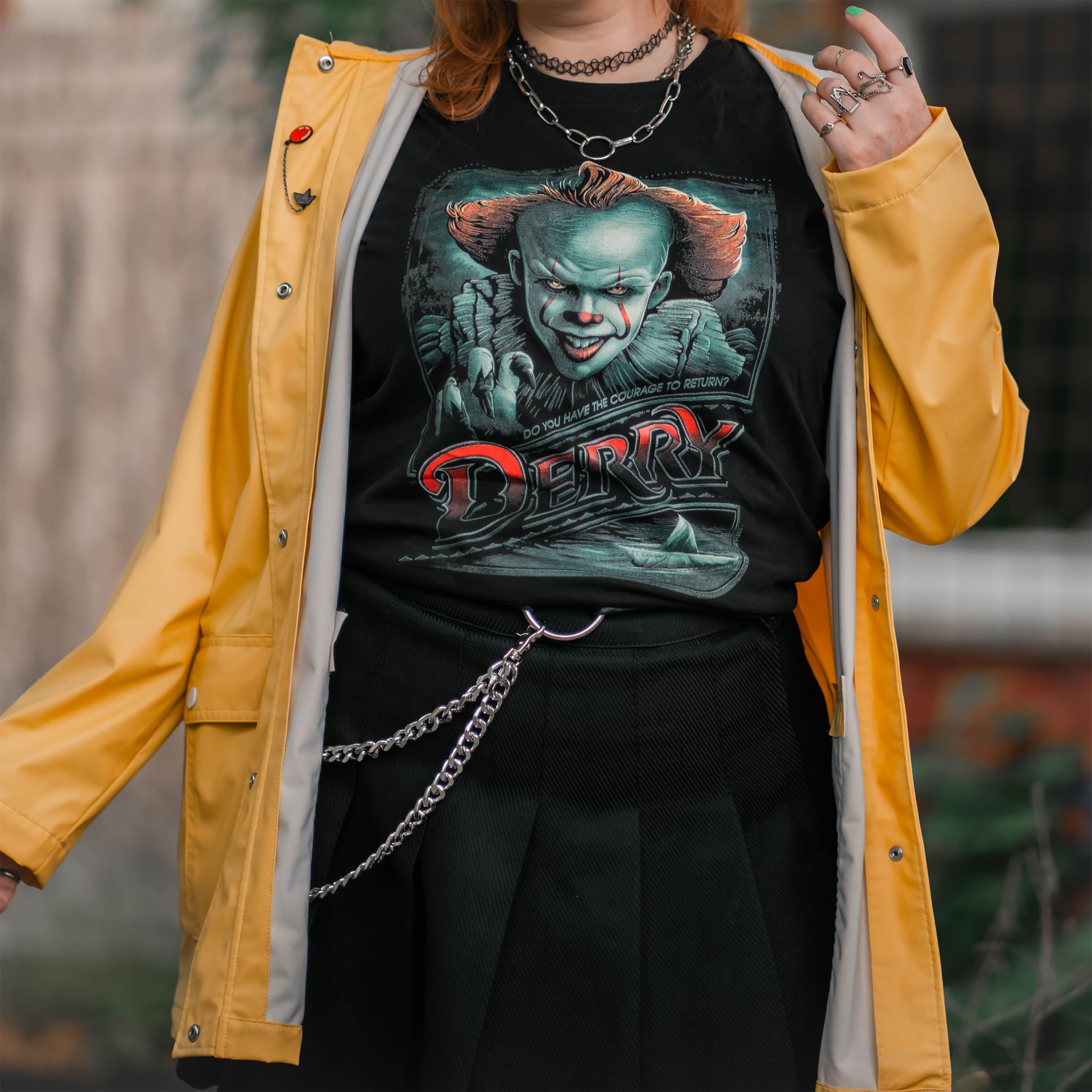 Imagen del producto Camiseta Regreso a Derry negra - IT de Stephen King