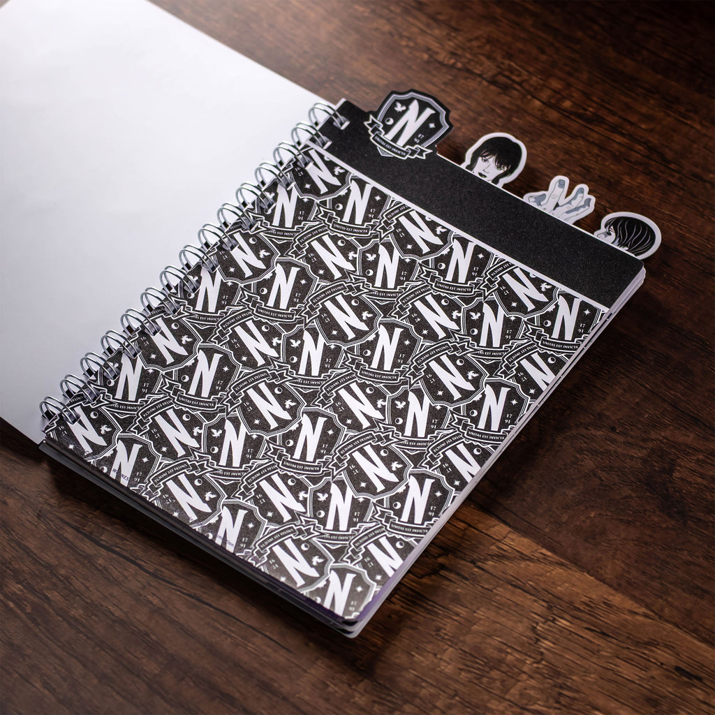 Imagen del producto Wednesday - Cuaderno de espiral con separadores