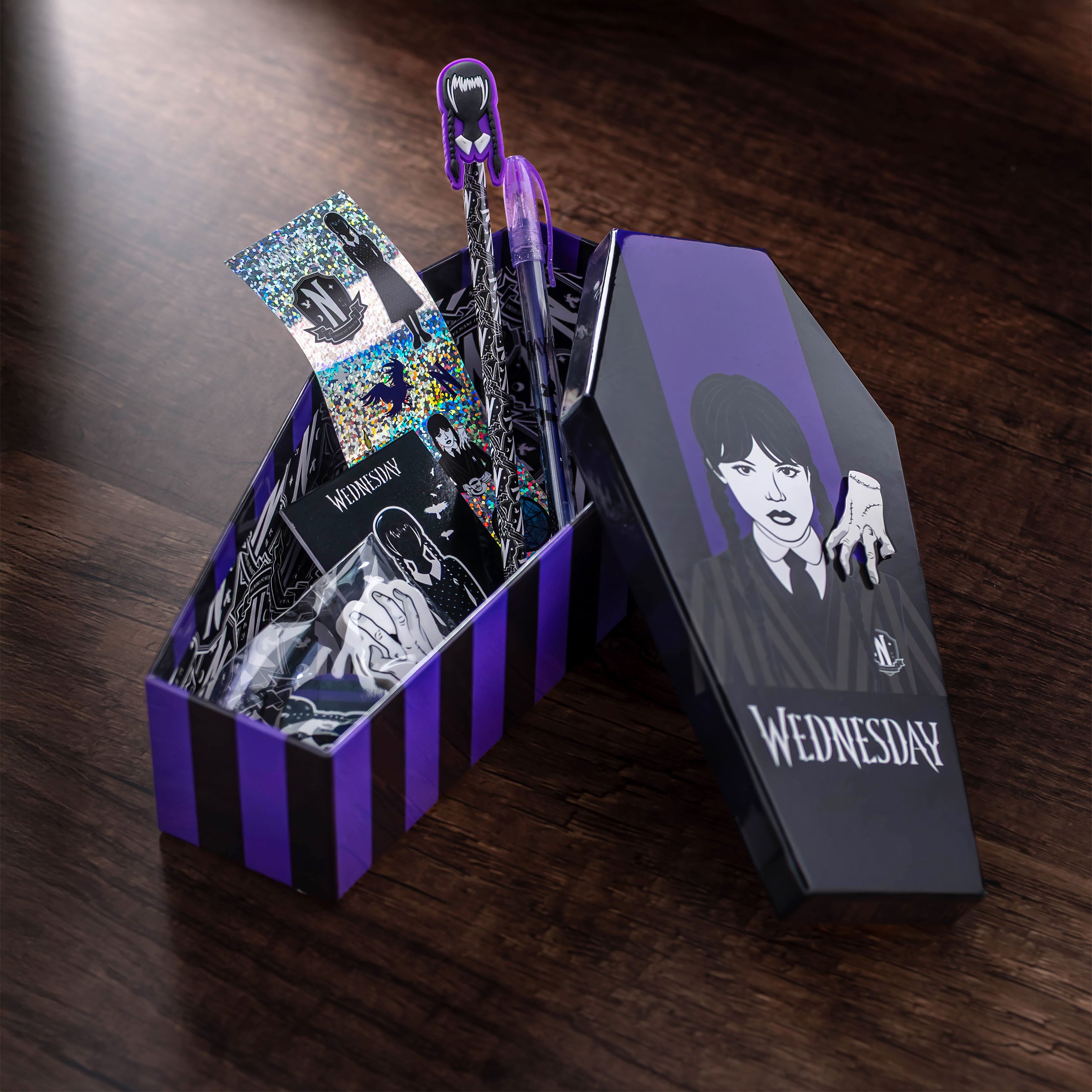 Imagen del producto Set de escritura Wednesday Addams de 8 piezas