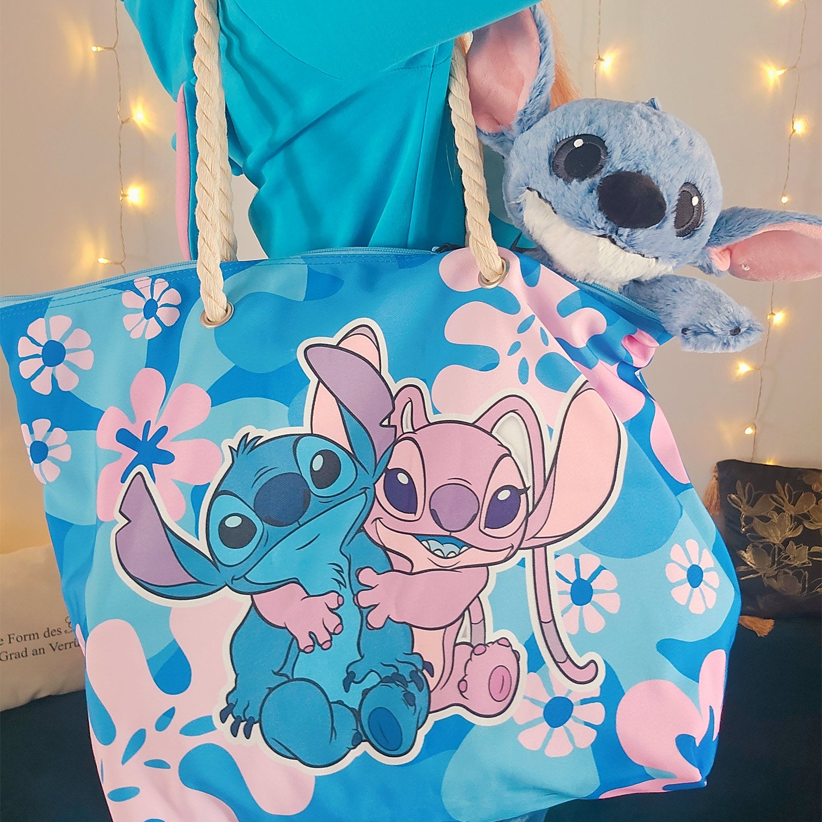 Imagen del producto Bolsa Shopper de Stitch y Angel - Lilo & Stitch