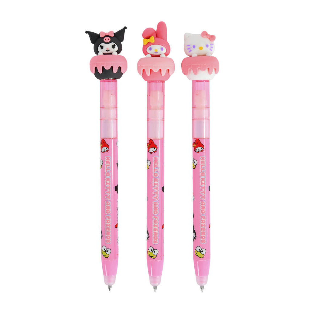 Imagen del producto Sanrio - Hello Kitty and Friends bolígrafos borrables, pack de 3