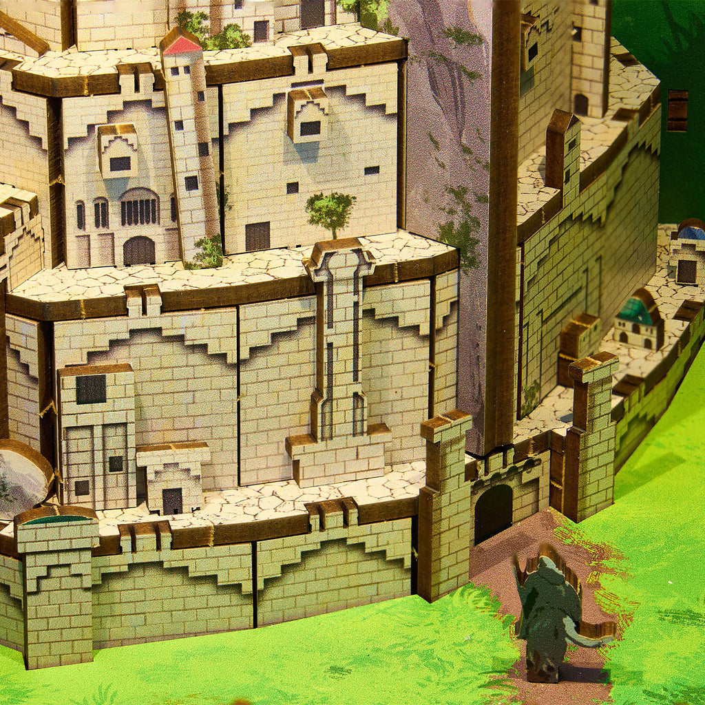 Imagen del producto El Señor de los Anillos - Minas Tirith Book Nook kit de maqueta de madera
