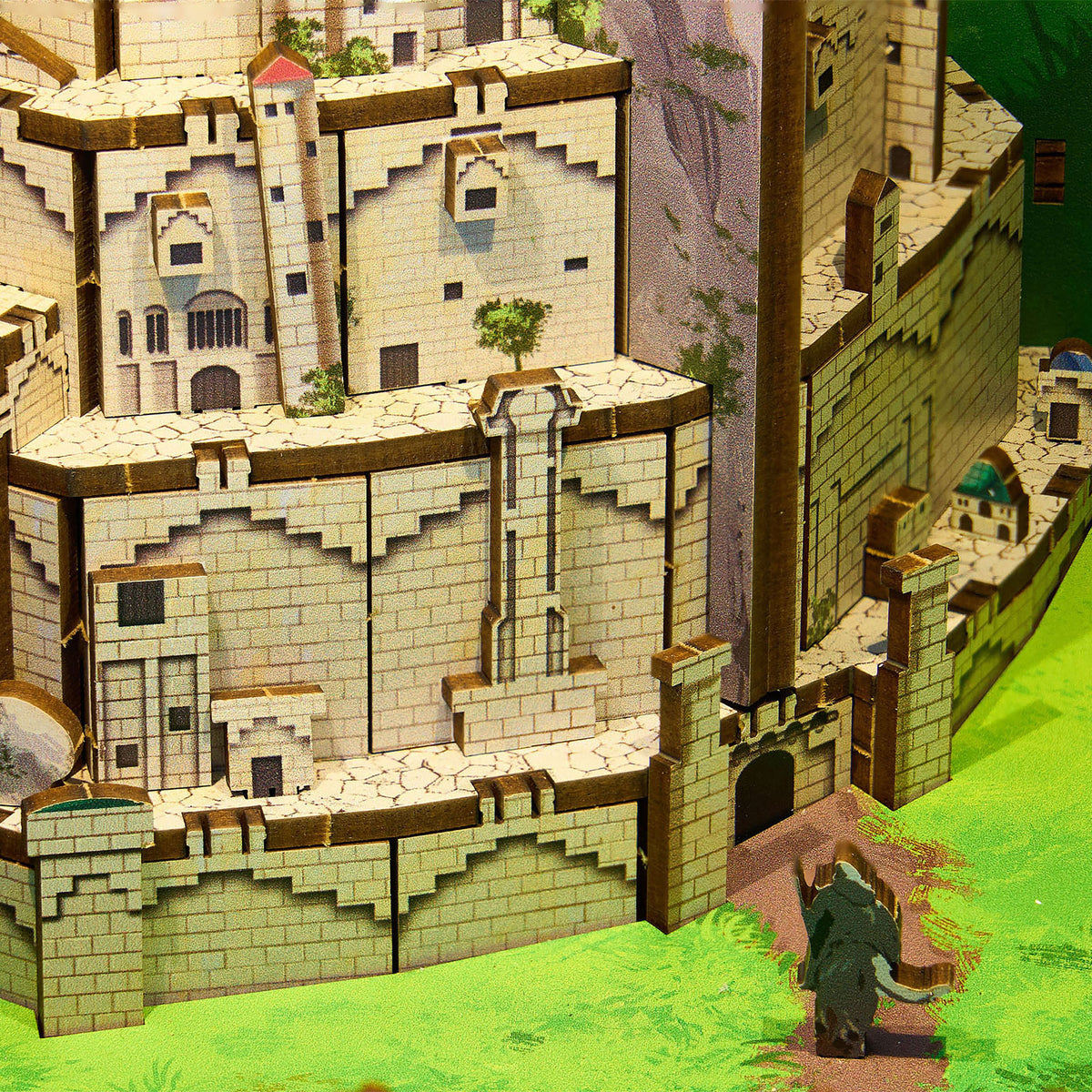 Imagen del producto El Señor de los Anillos - Minas Tirith Book Nook kit de maqueta de madera