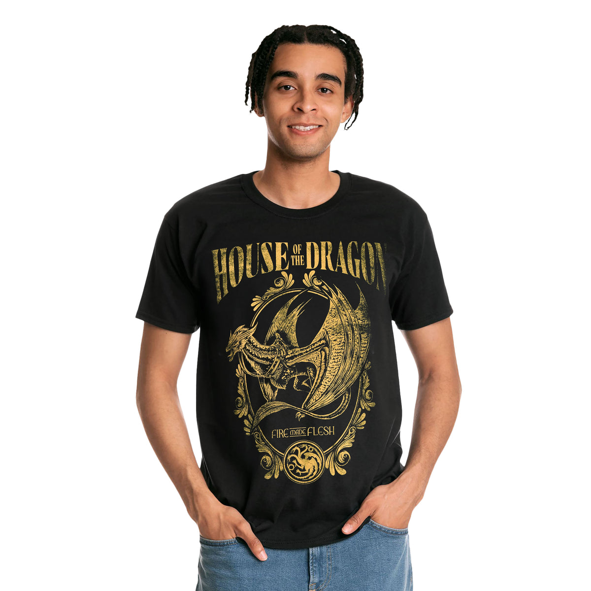Imagen del producto House of the Dragon - Camiseta negra Fire Made Flesh