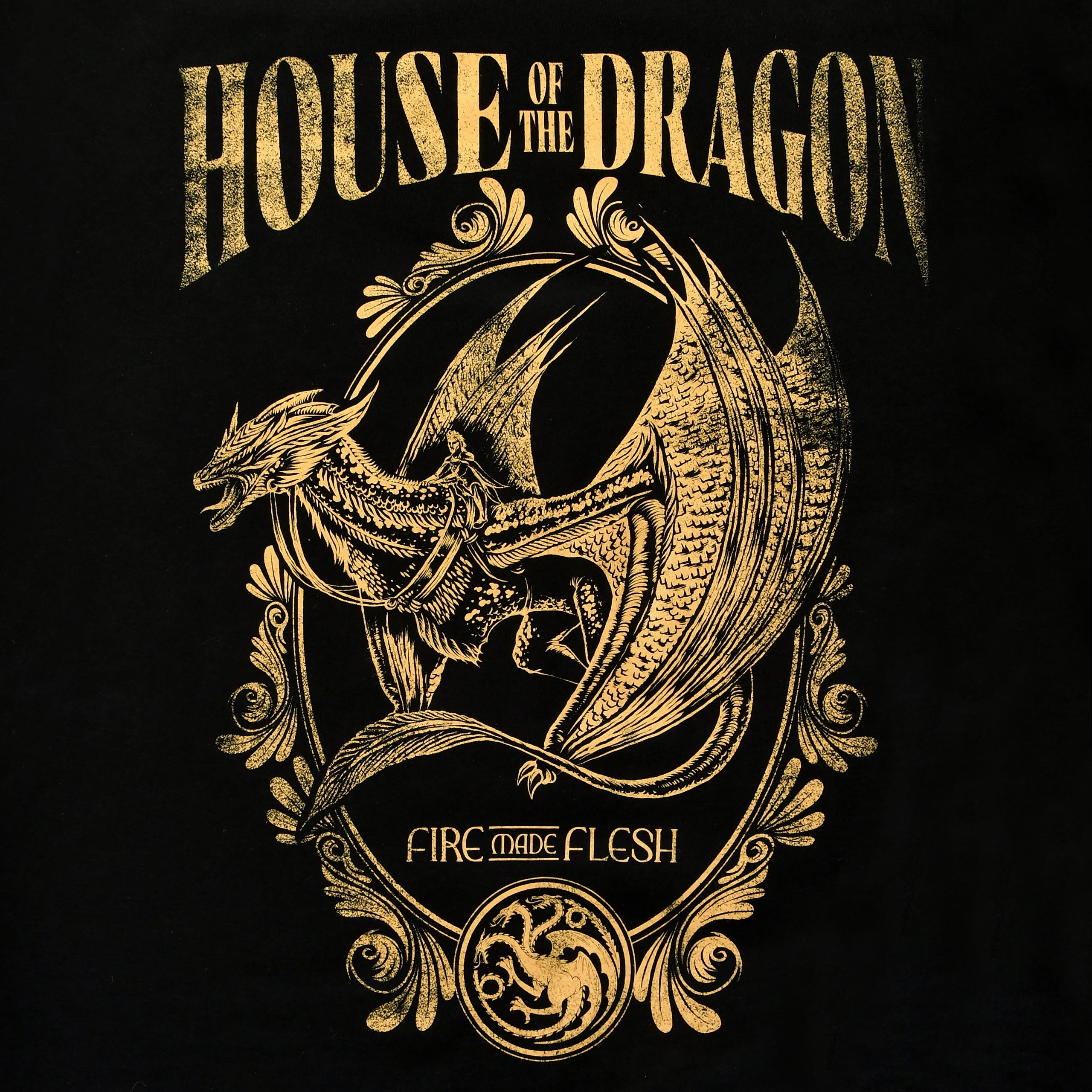 Imagen del producto House of the Dragon - Camiseta negra Fire Made Flesh