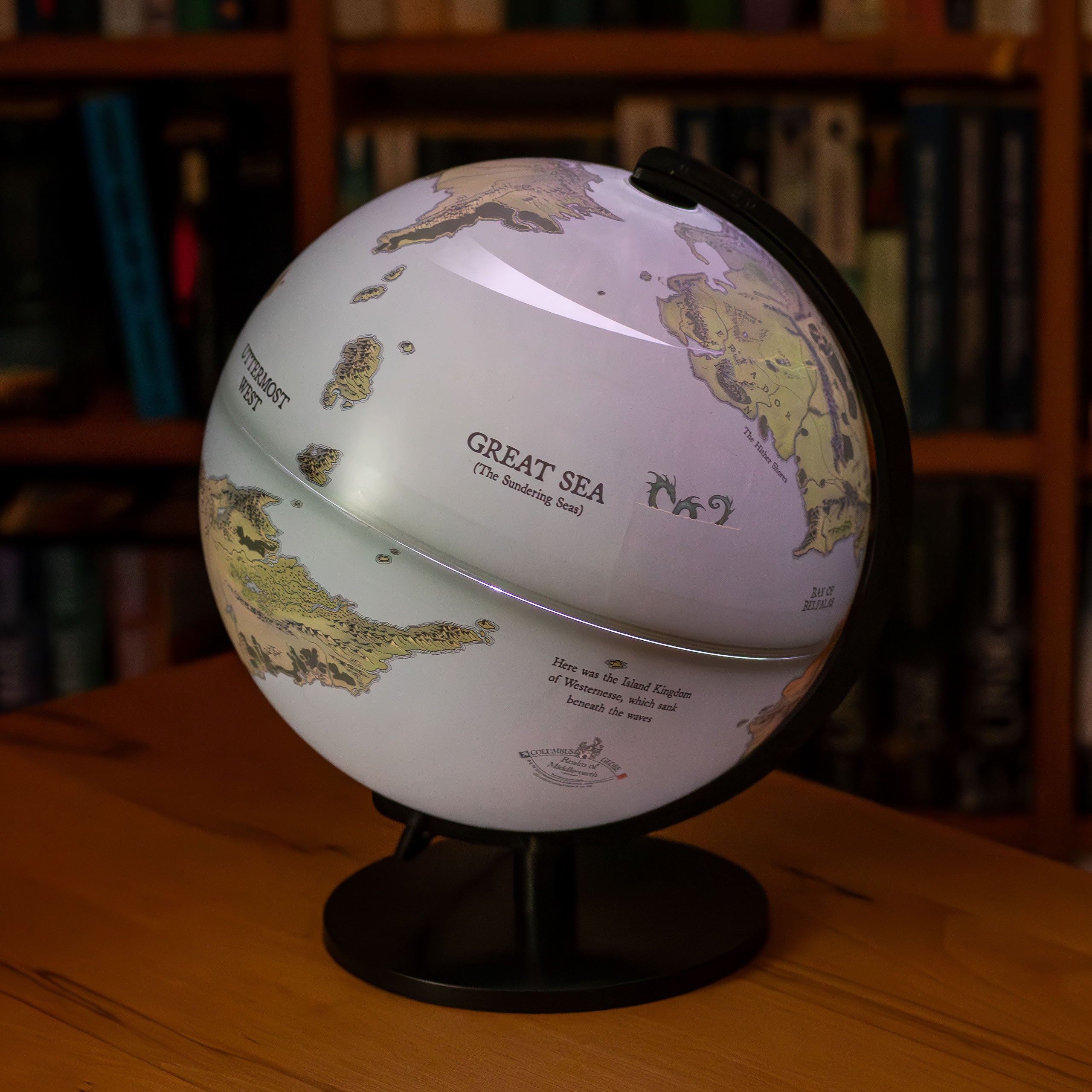 Imagen del producto El Señor de los Anillos - Globo de la Tierra Media Terra con luz 26cm