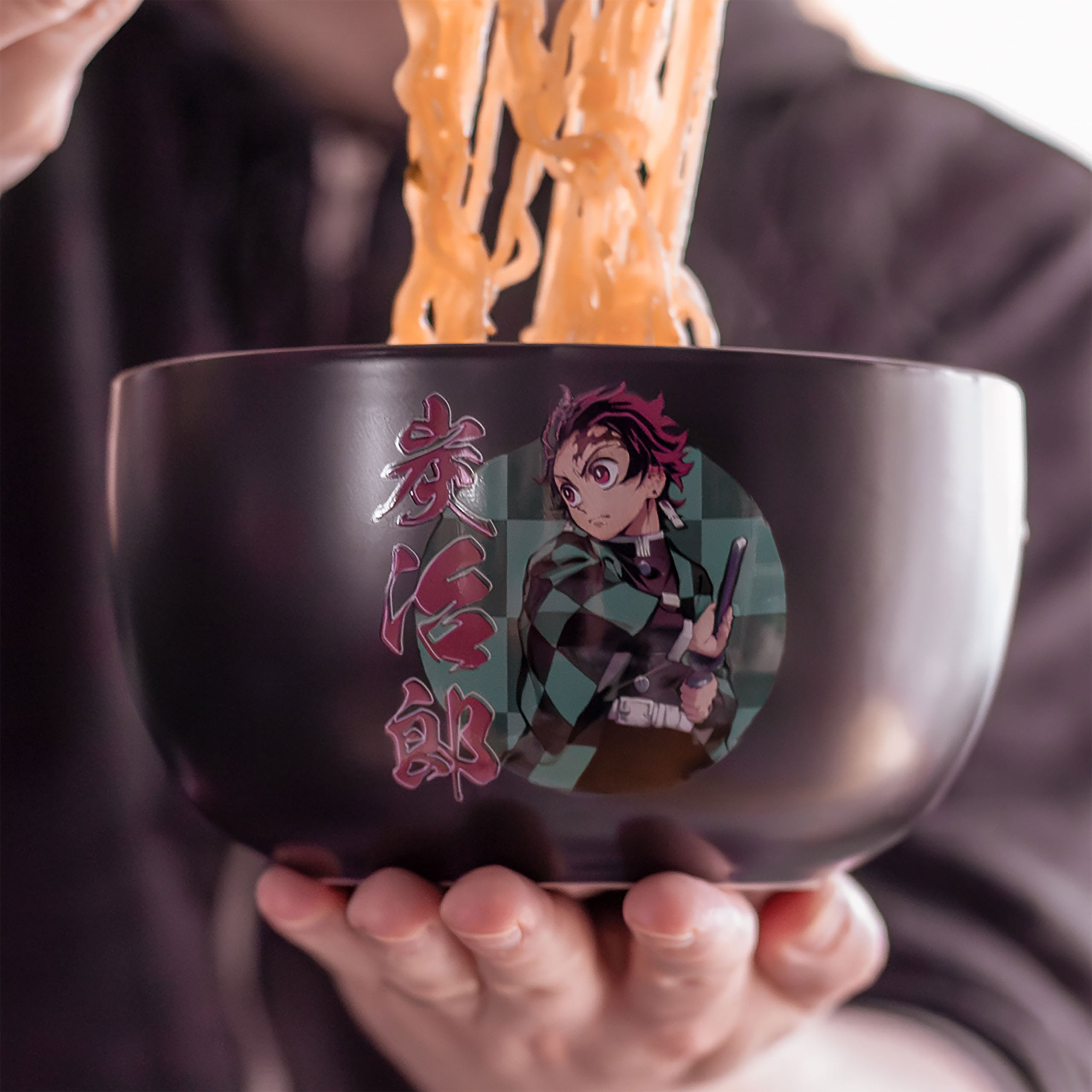 Imagen del producto Demon Slayer - bol de ramen Tanjiro con palillos