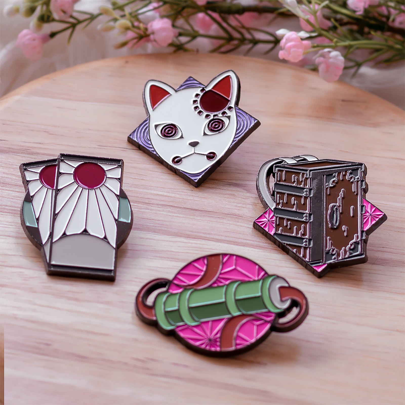 Product image Demon Slayer - Symbol Pin 4-Piece Set
