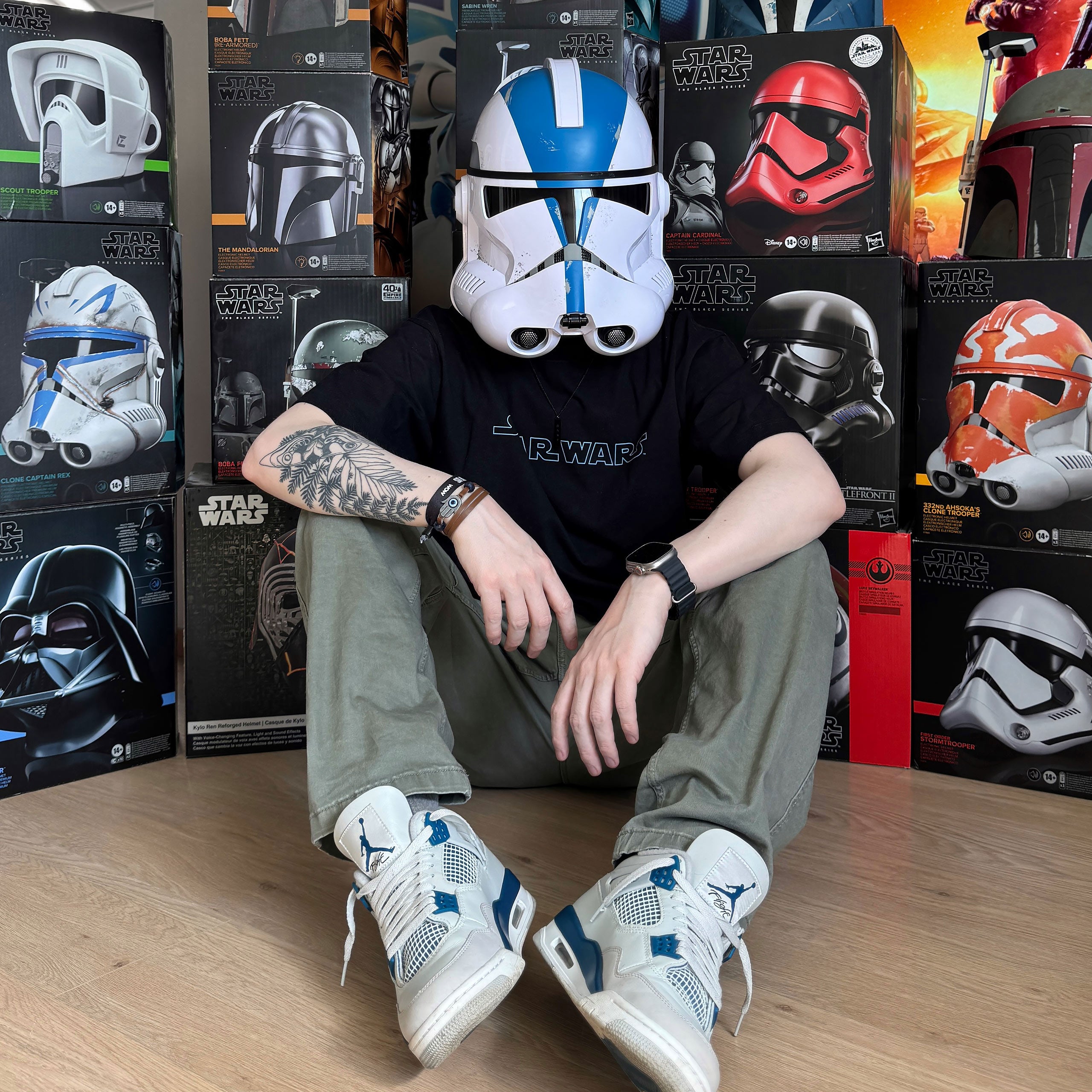 Imagen del producto Star Wars – Réplica de casco Clone Trooper Legión 501 con efectos de sonido