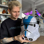 Imagen del producto Star Wars – Réplica de casco Clone Trooper Legión 501 con efectos de sonido