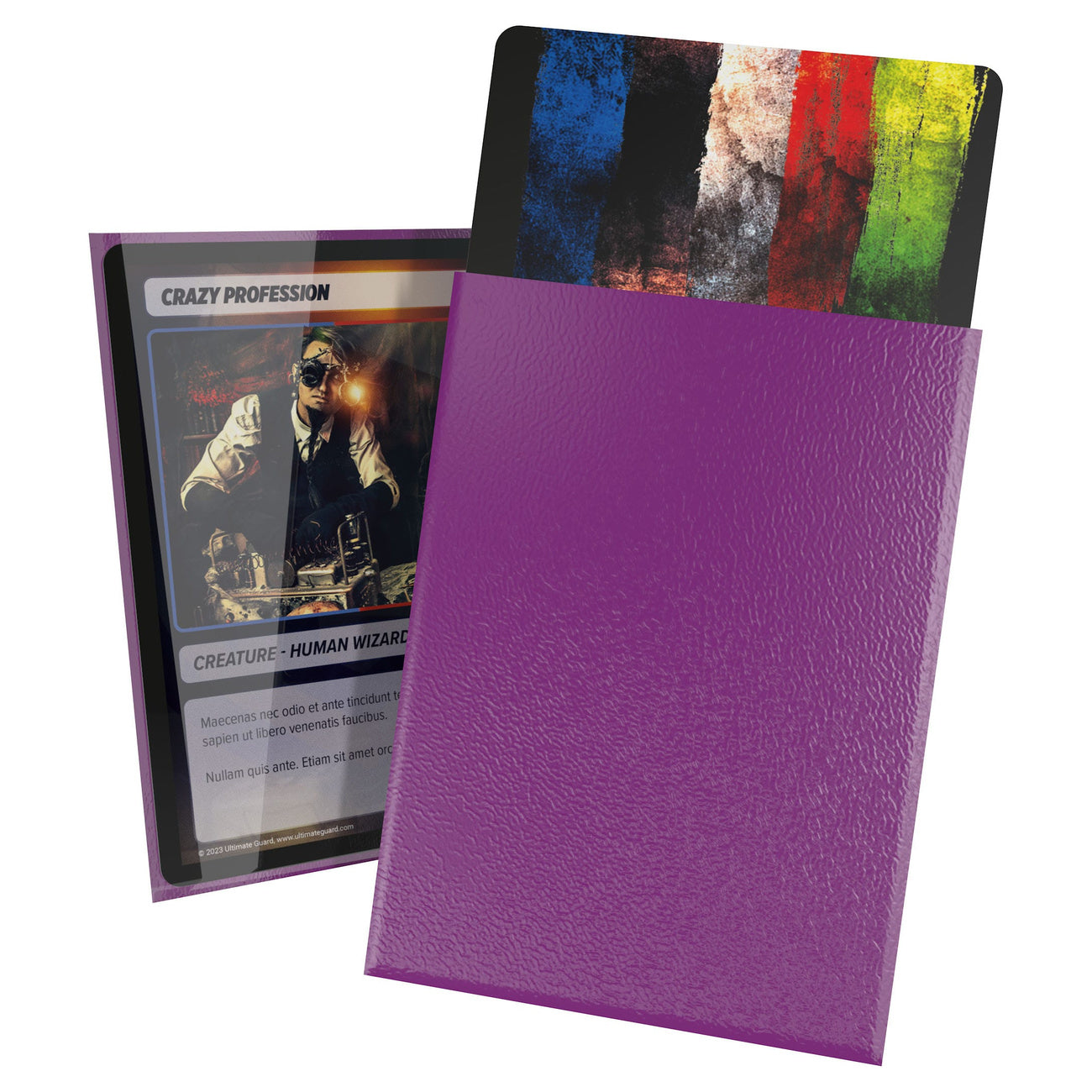 Imagen del producto Fundas para cartas Cortex moradas 100 unidades Ultimate Guard para TCG tamaño estándar