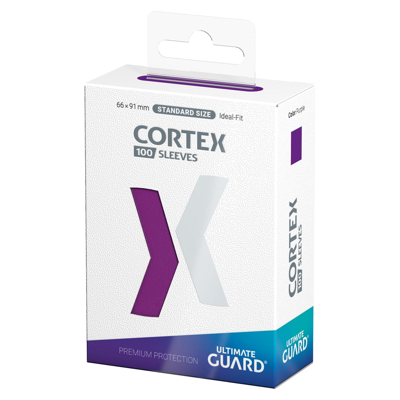 Imagen del producto Fundas para cartas Cortex moradas 100 unidades Ultimate Guard para TCG tamaño estándar