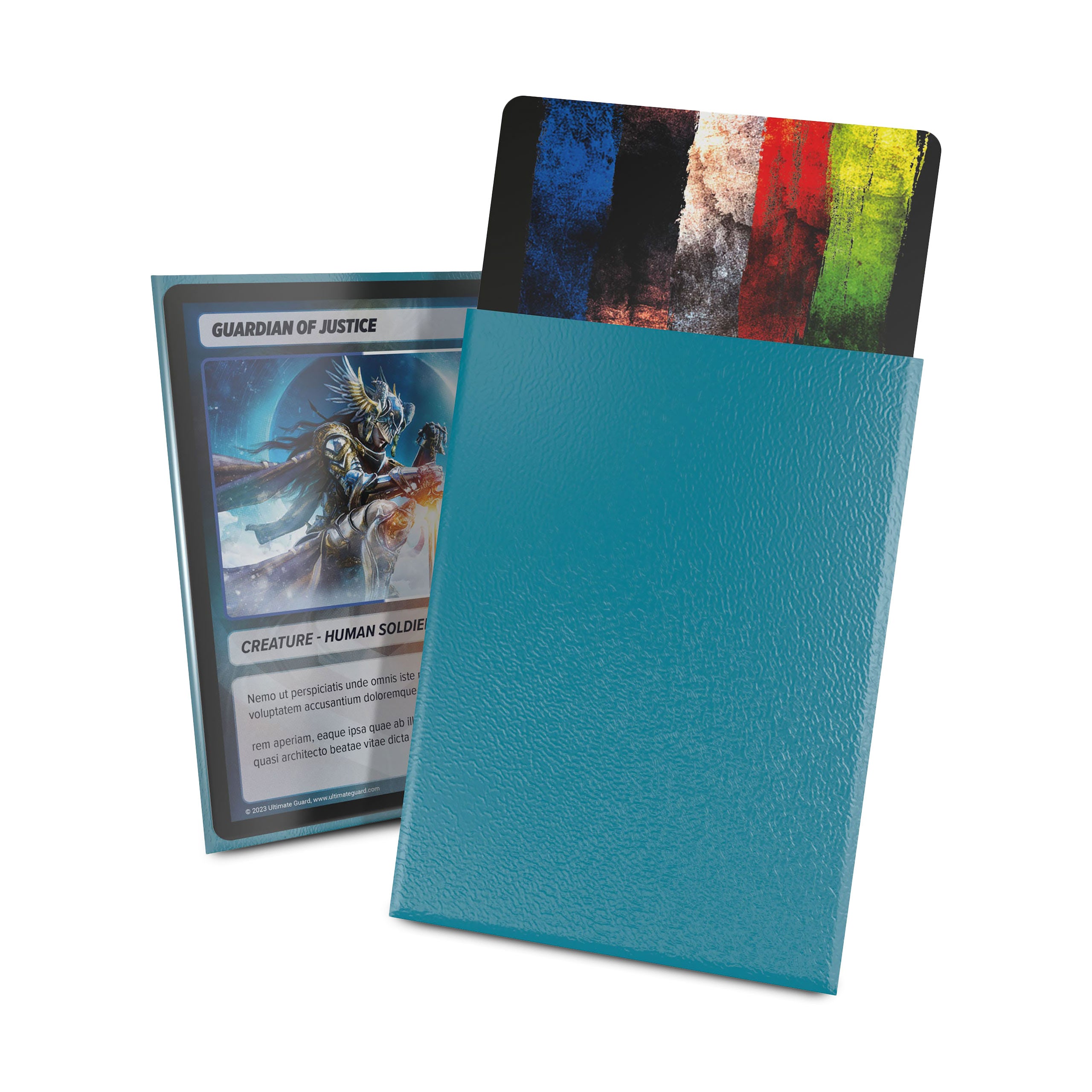 Imagen del producto Fundas para cartas Cortex azul petróleo mate - paquete de 100 - Ultimate Guard - tamaño TCG estándar