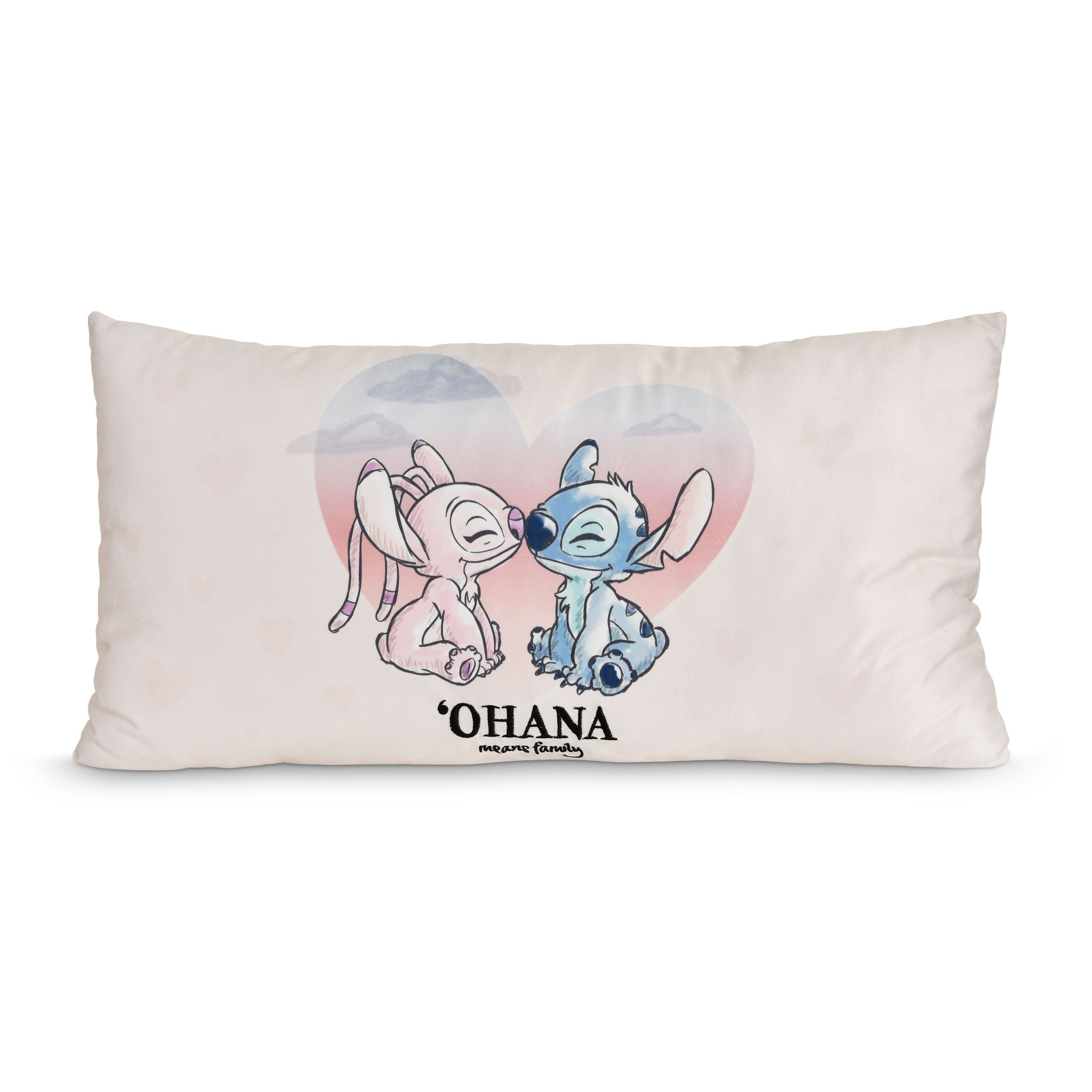 Imagen del producto Stitch y Angel Ohana Means Family - Cojín