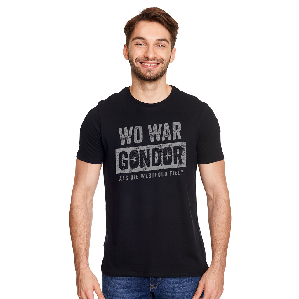 Imagen del producto ¿Dónde estaba camiseta para fans de El Señor de los Anillos negra?