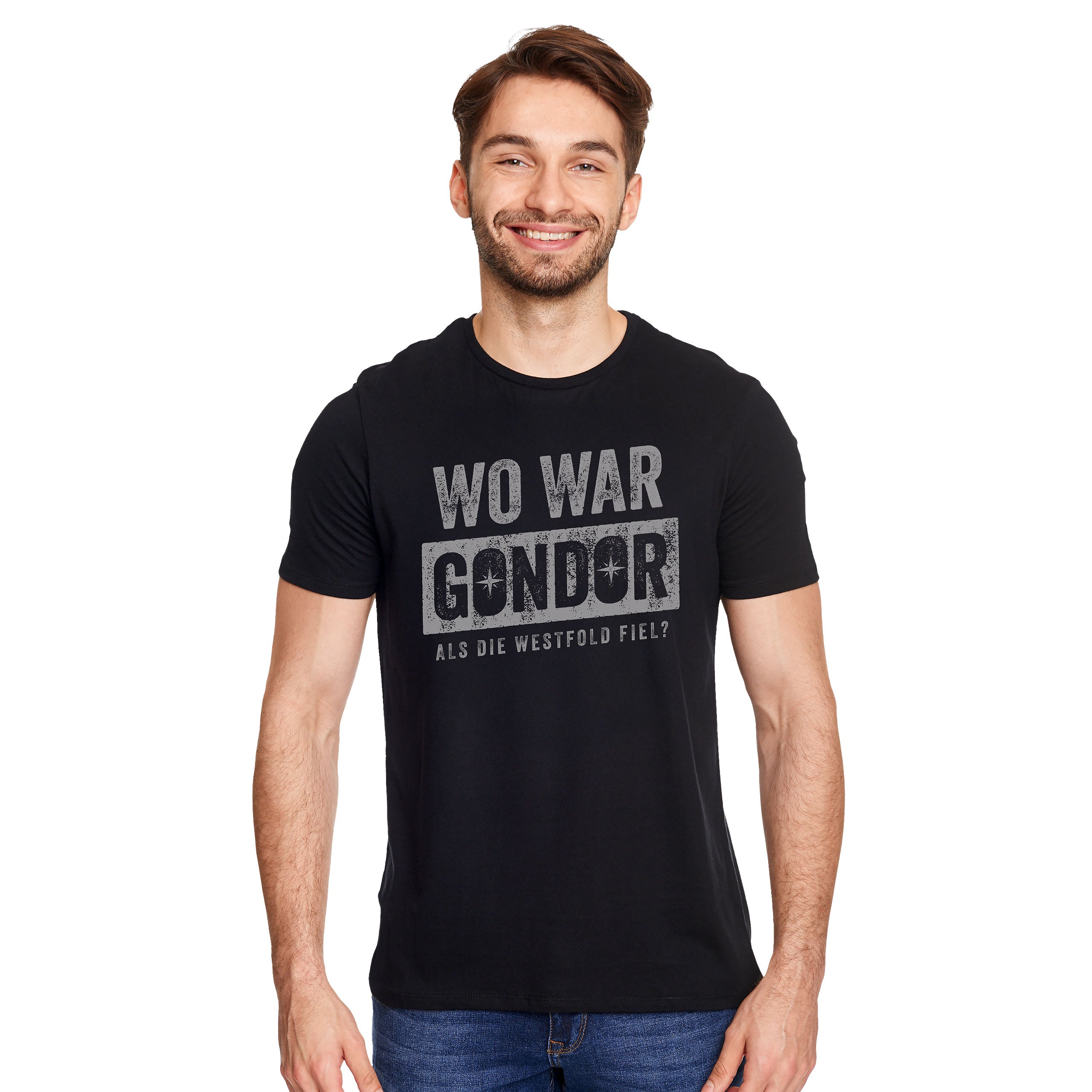 Imagen del producto ¿Dónde estaba camiseta para fans de El Señor de los Anillos negra?
