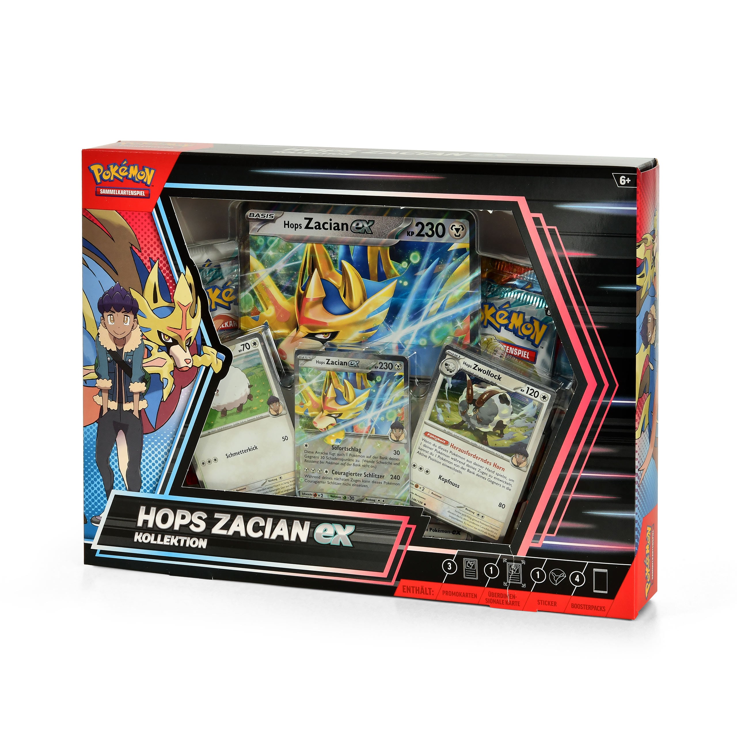 Imagen del producto Pokemon - Caja de Cartas Coleccionables Zacian-Ex de Hop