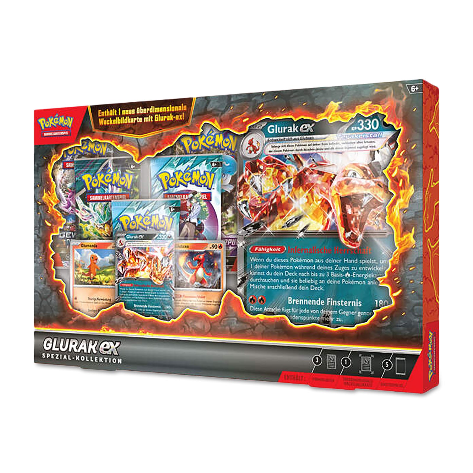 Imagen del producto Pokemon - Charizard-Ex Caja Especial de Cartas Coleccionables Versión Alemana
