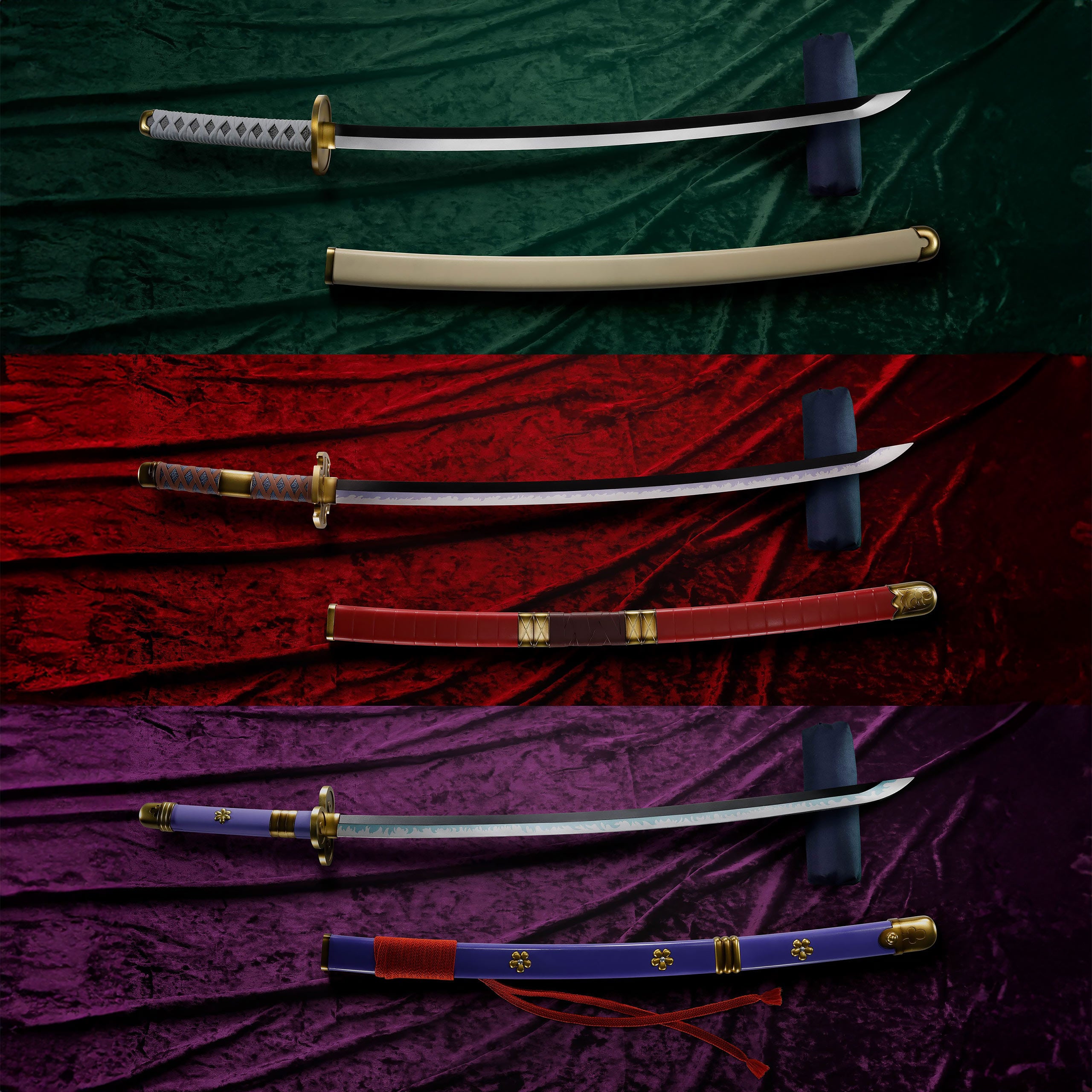 Imagen del producto One Piece - Réplicas de espadas de Roronoa Zoro set de 3