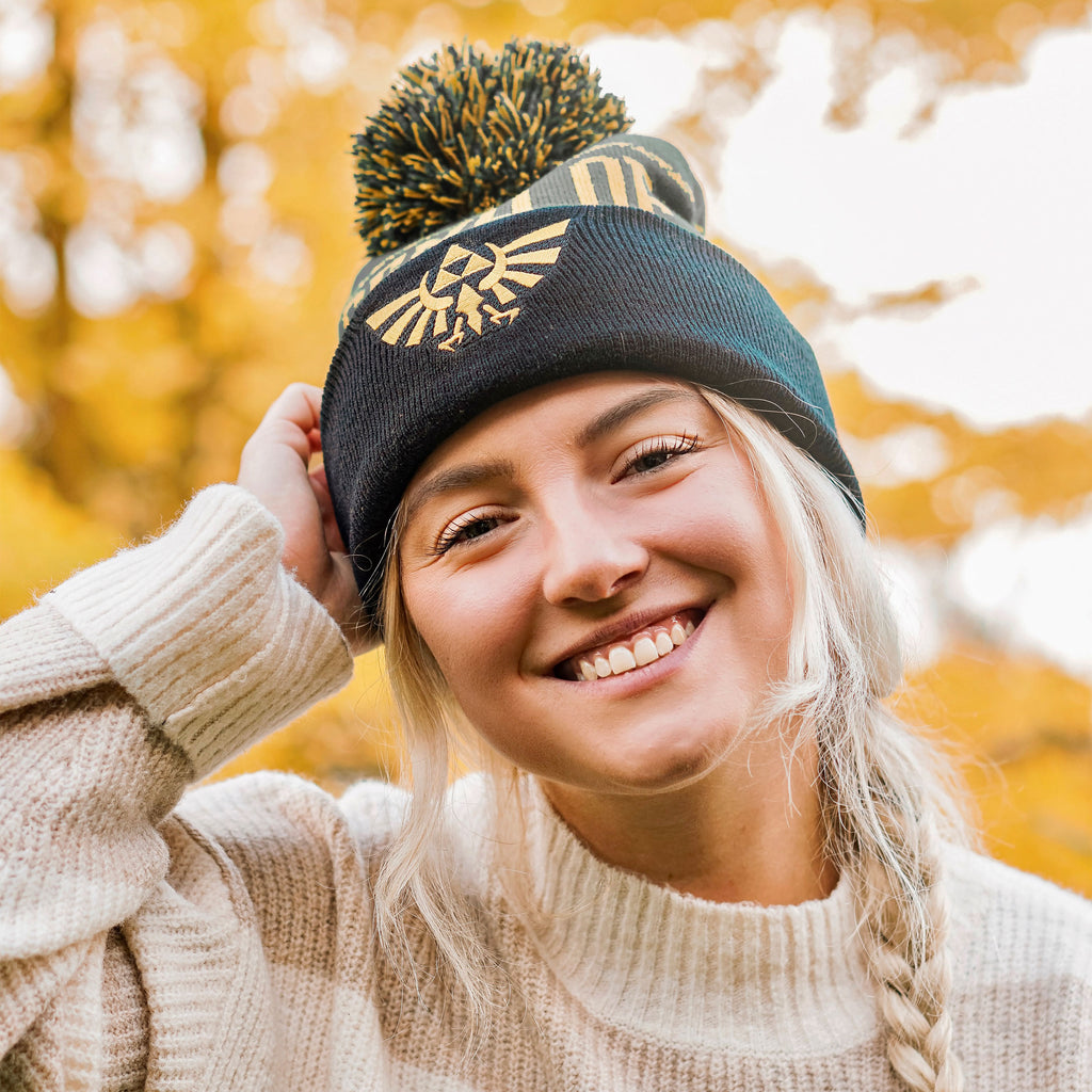 Imagen del producto Zelda - Gorro con pompón y logo