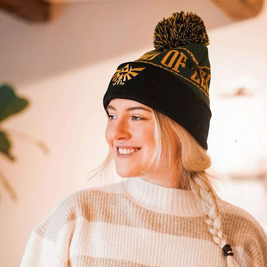 Imagen del producto Zelda - Gorro con pompón y logo