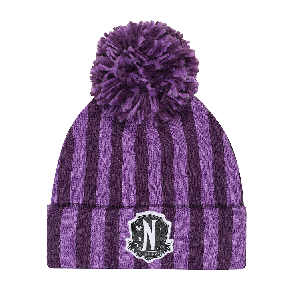 Product image Wednesday - Nevermore Logo Pom-Pom Beanie