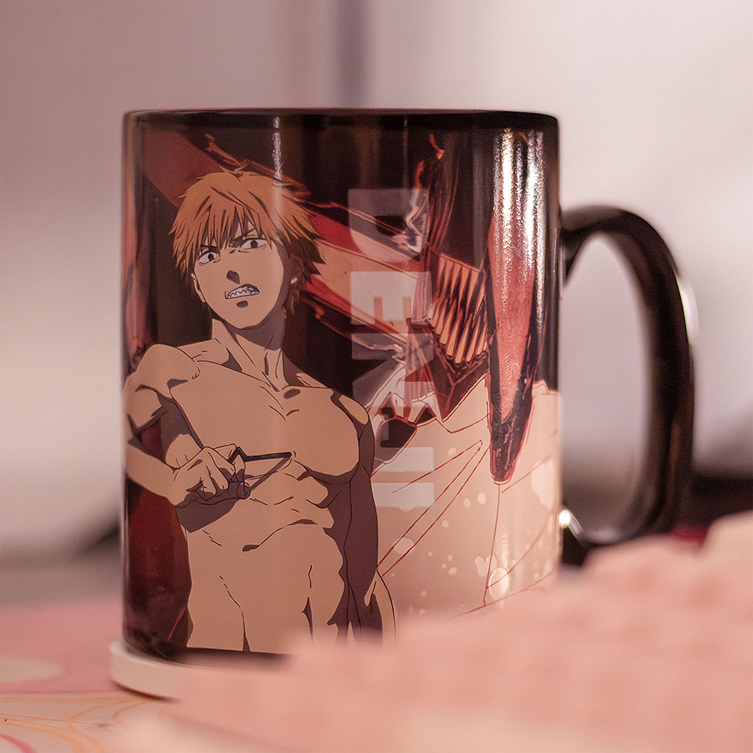 Imagen del producto Chainsaw Man - Taza de Efecto Térmico Denji y Aki