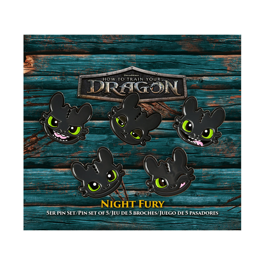 Imagen del producto Cómo entrenar a tu dragón - Set de 5 pines de Desdentado