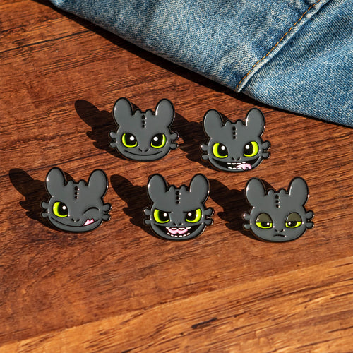 Imagen del producto Cómo entrenar a tu dragón - Set de 5 pines de Desdentado