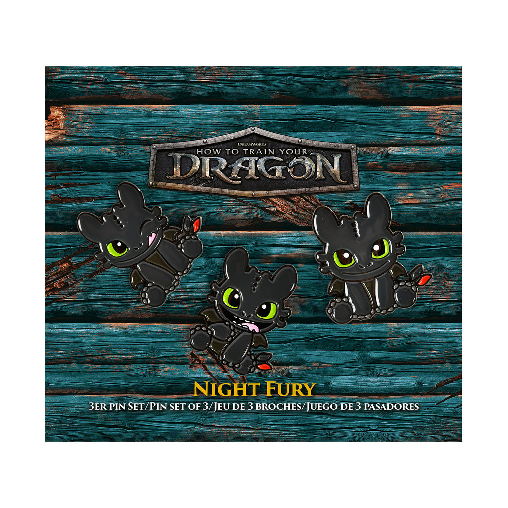 Imagen del producto Cómo entrenar a tu dragón - Set de 3 pines de Desdentao