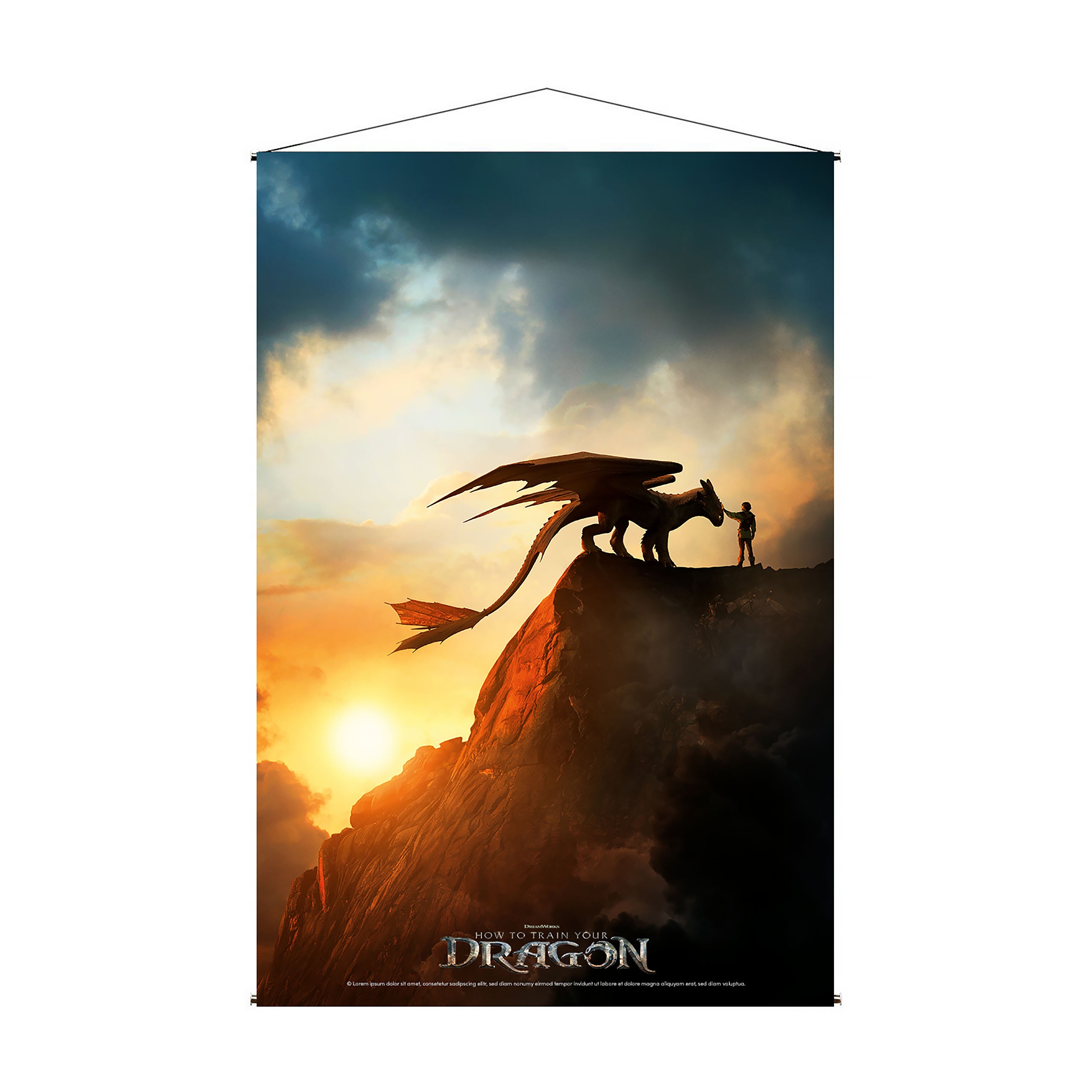 Imagen del producto Cómo entrenar a tu dragón - Key Art Tapiz de Pared