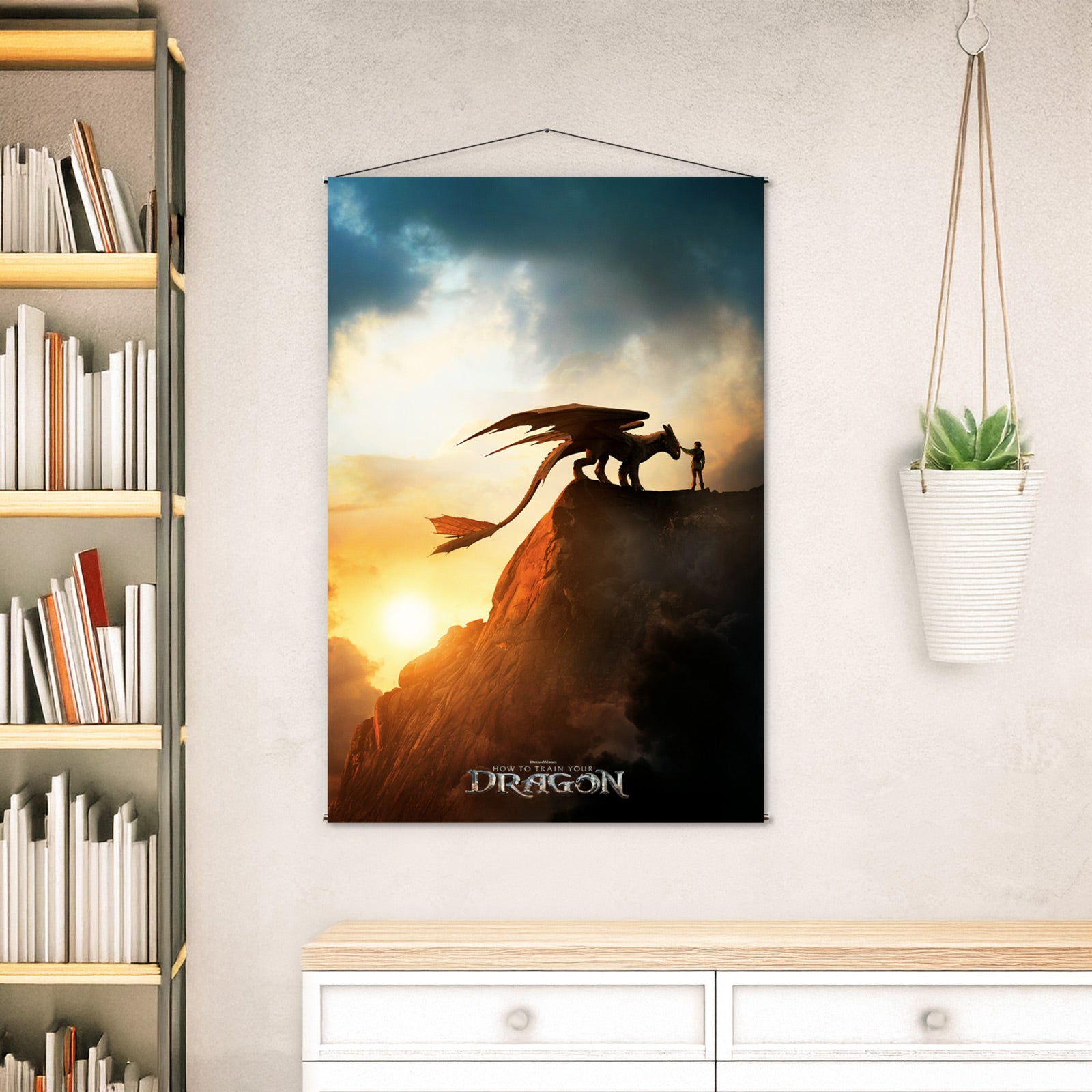 Imagen del producto Cómo entrenar a tu dragón - Key Art Tapiz de Pared