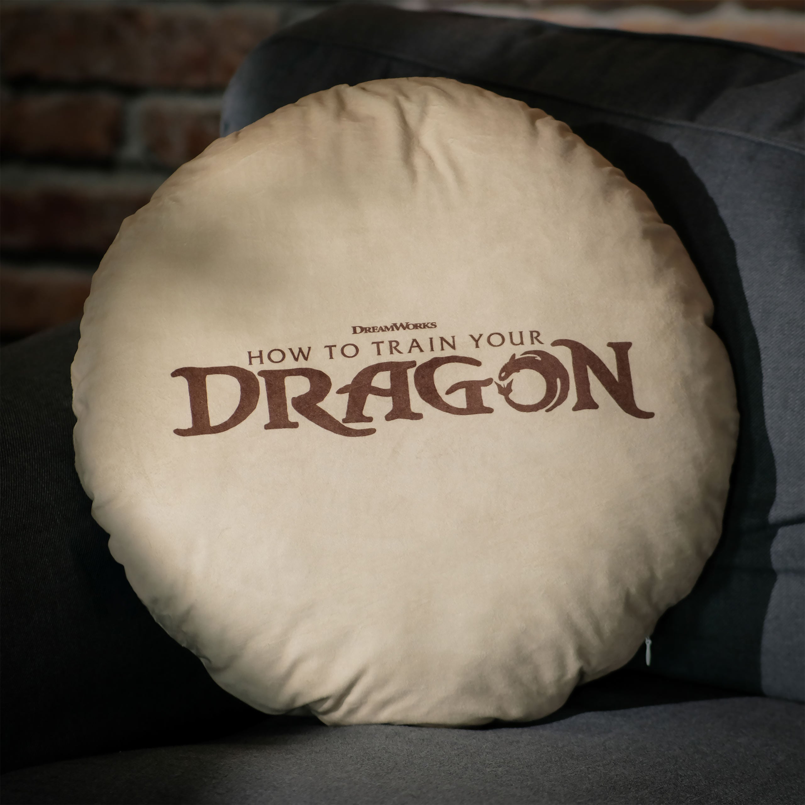 Imagen del producto Cómo entrenar a tu dragón - Cojín símbolo del Árbol del Mundo Yggdrasil marrón