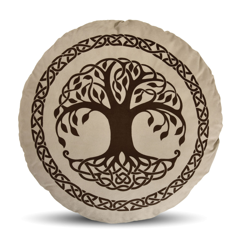Imagen del producto Cómo entrenar a tu dragón - Cojín símbolo del Árbol del Mundo Yggdrasil marrón