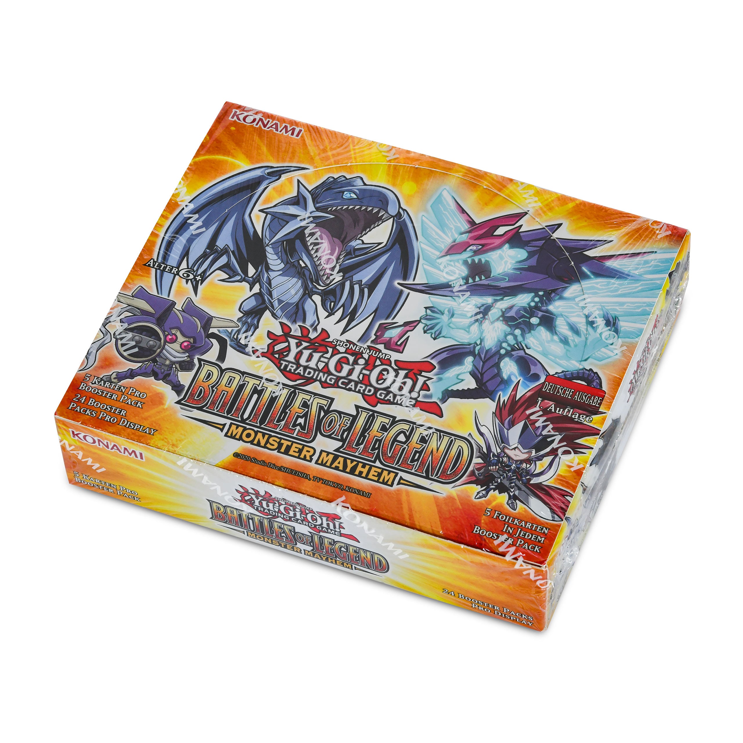 Imagen del producto Yu-Gi-Oh! - Battles of Legend: Monster Mayhem Expositor de sobres de cartas coleccionables - Edición alemana