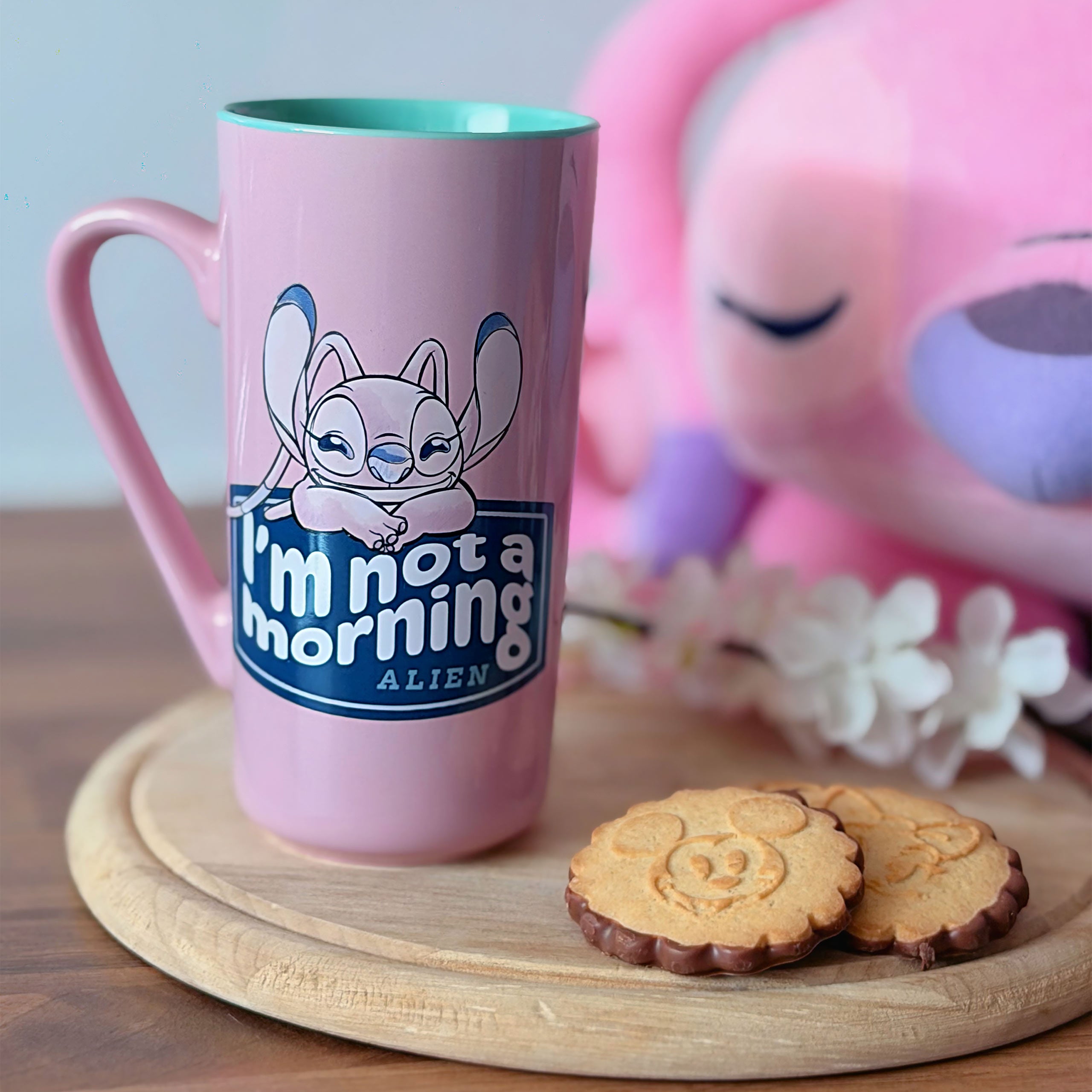 Product image Stitch and Angel I'm Not a Morning Mug - Lilo & Stitch