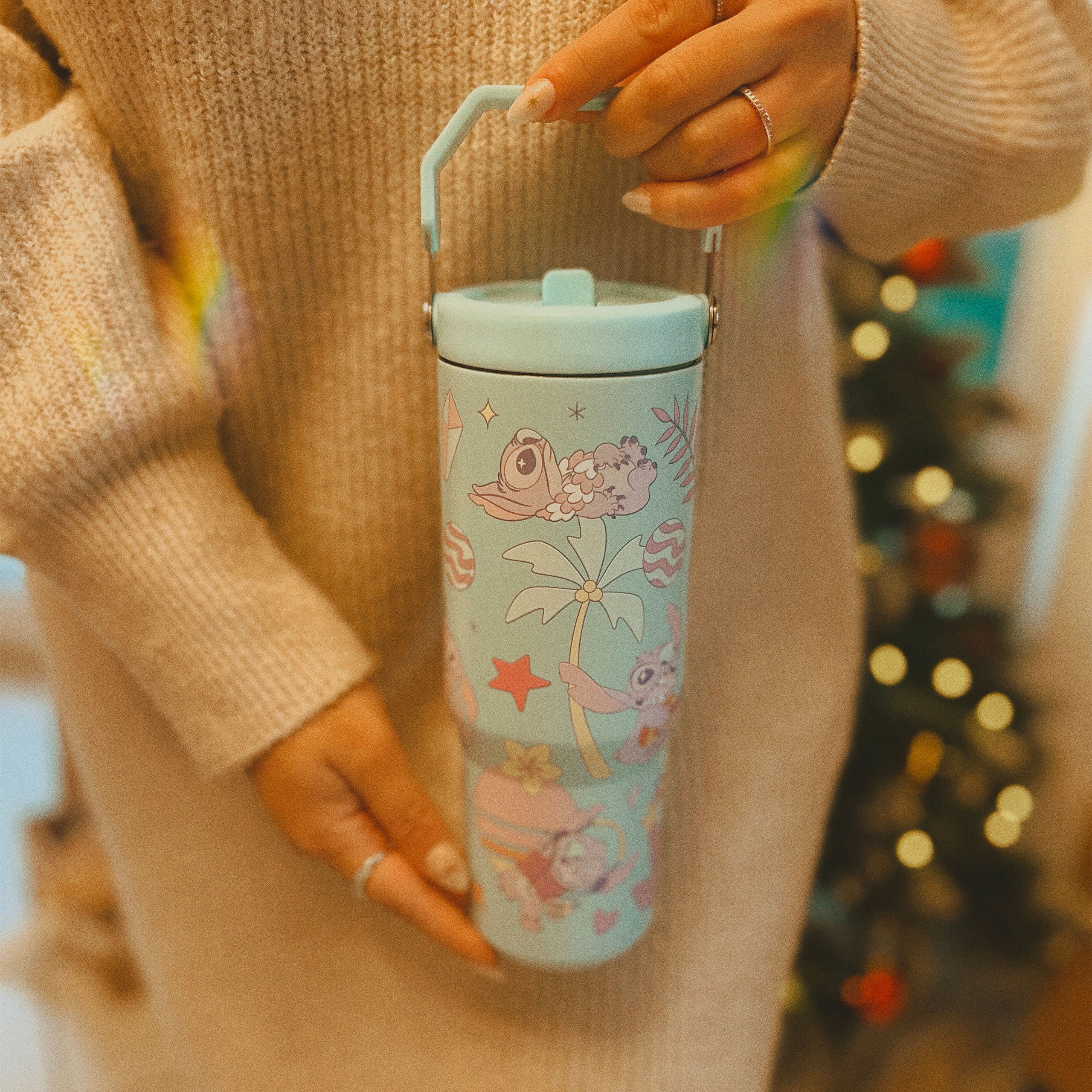 Imagen del producto Vaso térmico Stitch con asa - Lilo & Stitch
