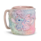Imagen del producto Taza Stitch y Angel con funda de peluche - Lilo & Stitch