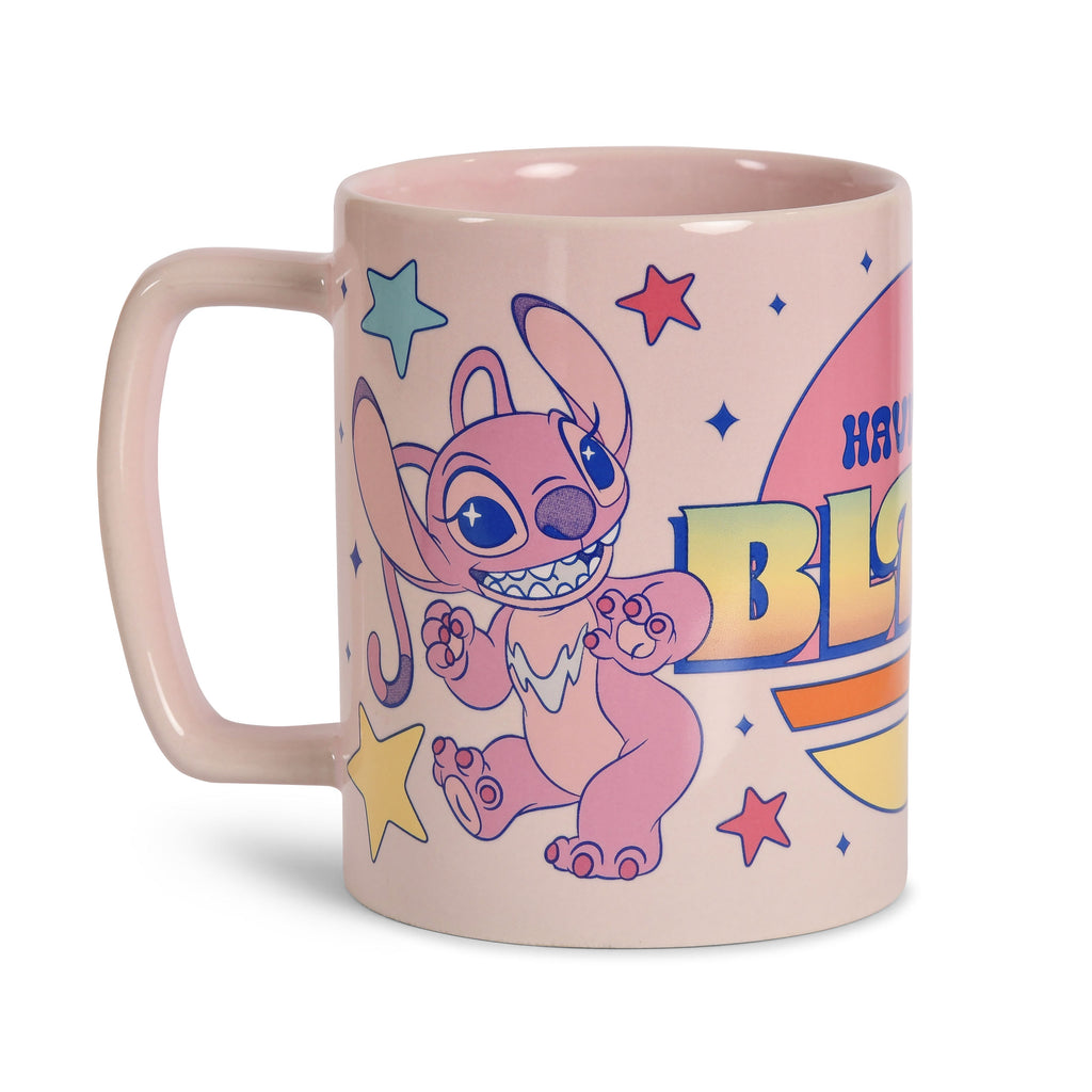 Imagen del producto Taza Stitch y Angel con funda de peluche - Lilo & Stitch