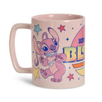 Imagen del producto Taza Stitch y Angel con funda de peluche - Lilo & Stitch