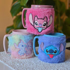 Imagen del producto Taza Stitch y Angel con funda de peluche - Lilo & Stitch