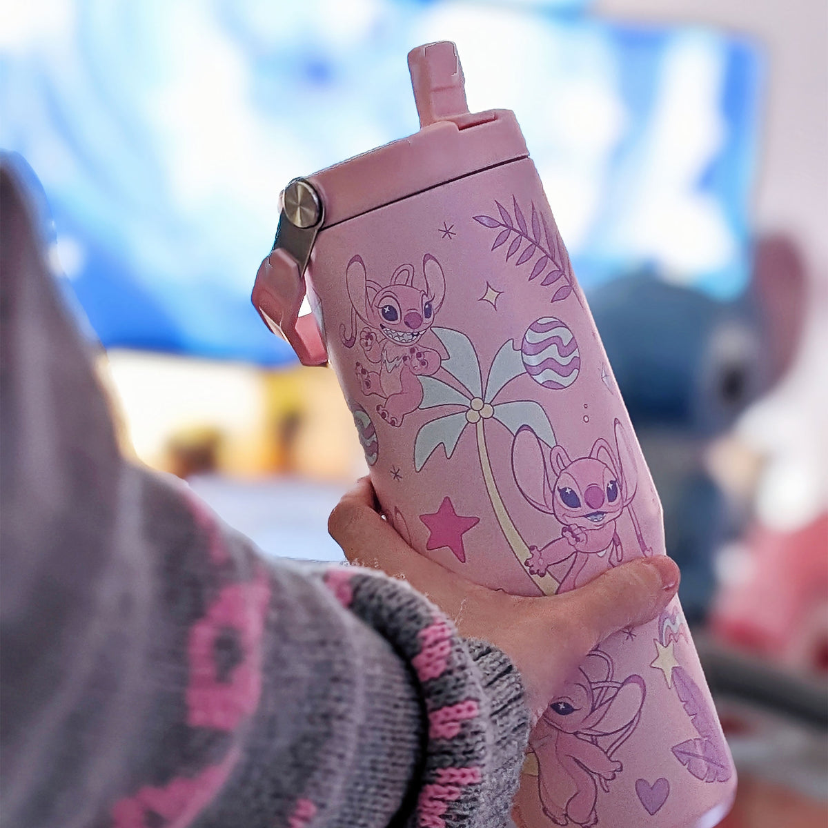 Imagen del producto Taza To-Go Angel con asa - Lilo & Stitch