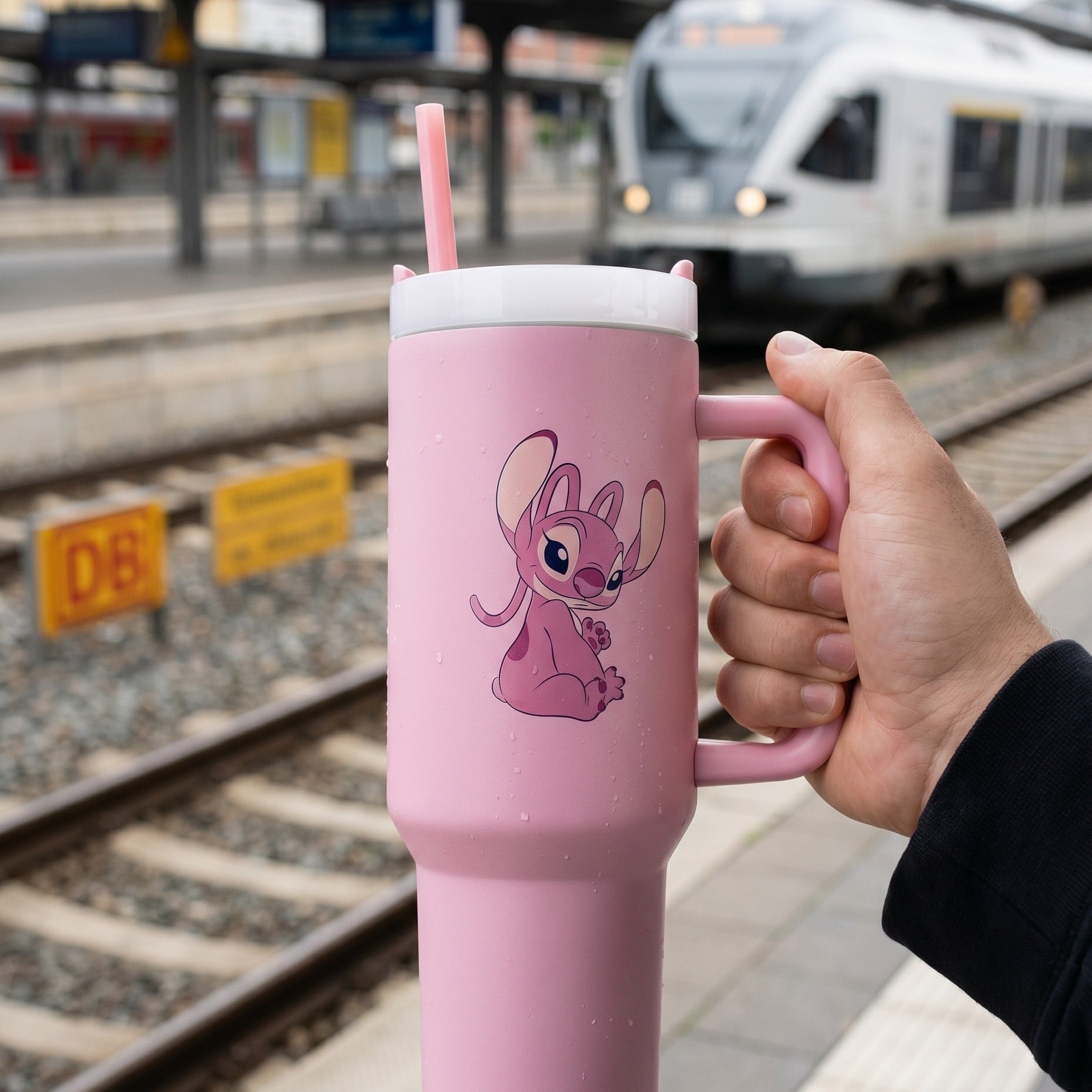 Imagen del producto Lilo & Stitch - Vaso para llevar Angel con pajita