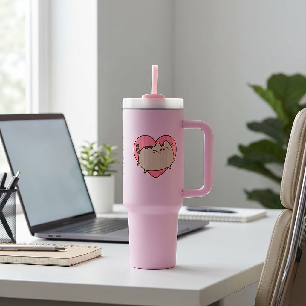 Imagen del producto Pusheen - Yum To Go vaso con pajita