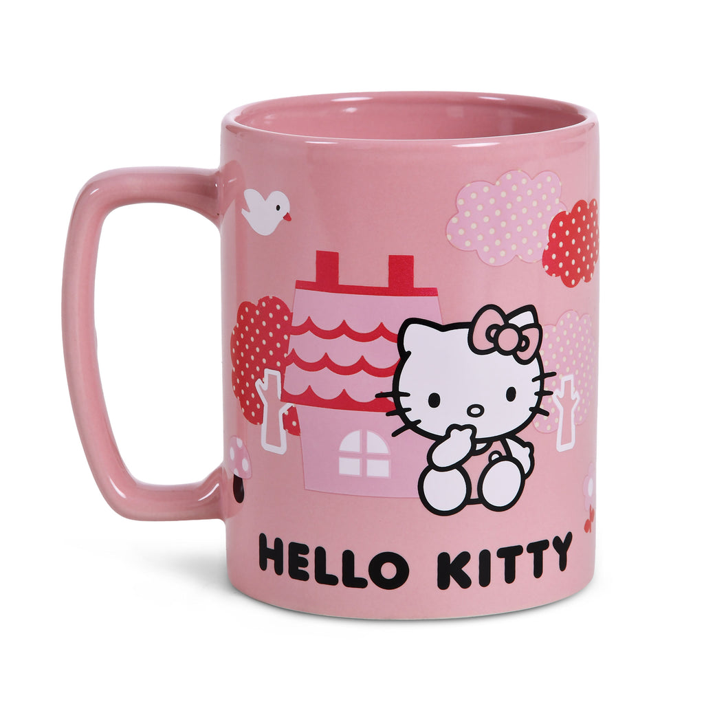 Imagen del producto Taza Hello Kitty con funda de peluche