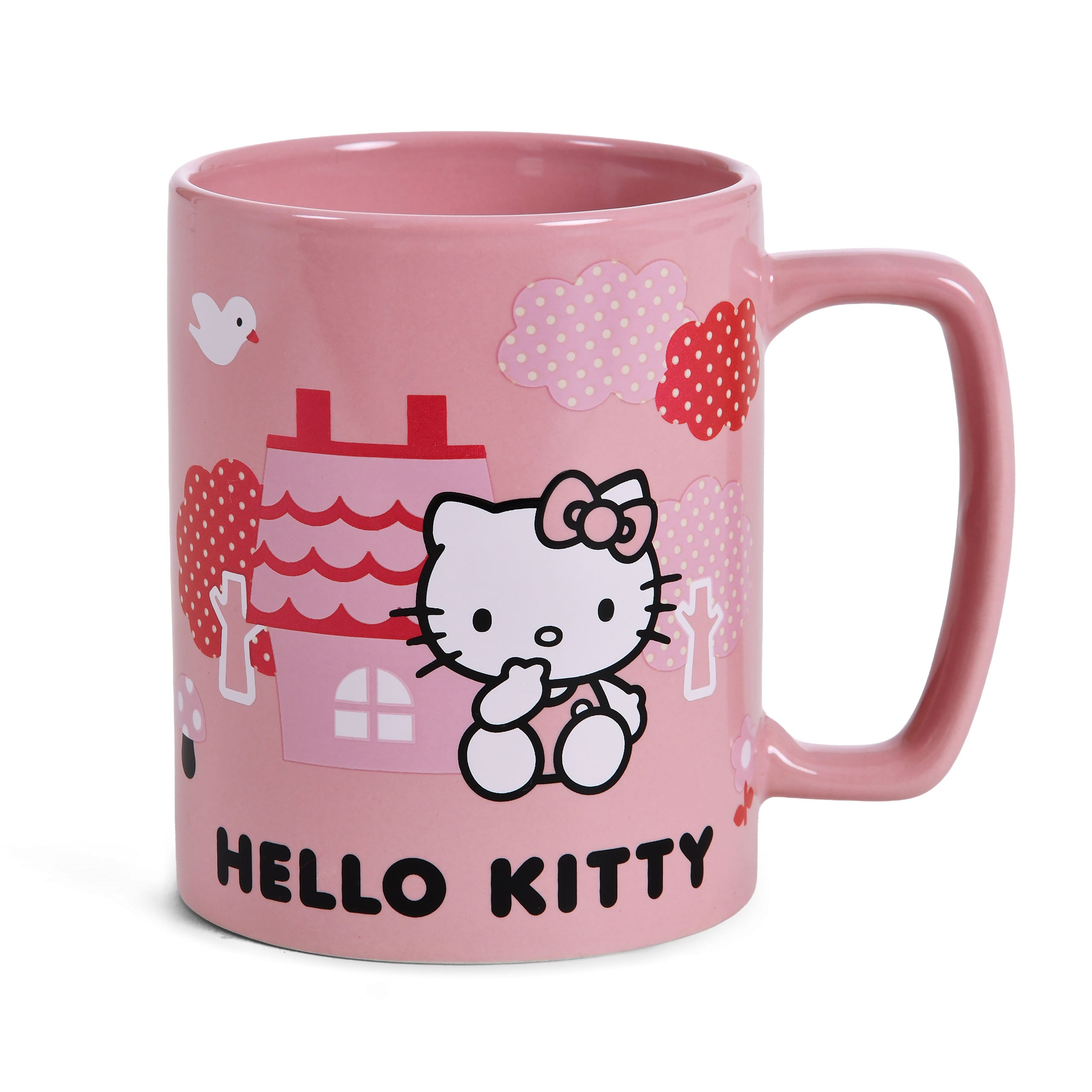 Imagen del producto Taza Hello Kitty con funda de peluche